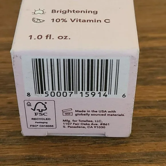 Fleur & Bee Vit C Serum w Hyaluronic Acid Vit E Vegan Anti Aging Wrinkle Reducer - Picture 5 of 5